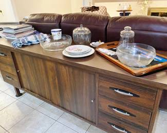 Mid Century walnut credenza