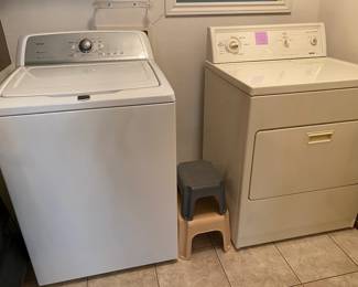 Maytag Bravos washer, model MVWX500XW1 and Kenmore dryer, 80 series, heavy duty super capacity