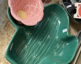 Vintage Cactus and Blossom Chip Bowl