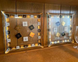 Mid Century 60s square serving pieces