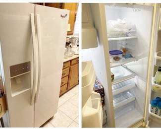 Whirlpool Fridge Freezer Excellent Condition, working ice maker, Model WRS322FDAT00