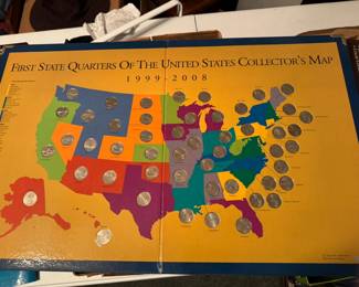 First State Quarters collection - two of these, one of which is framed.