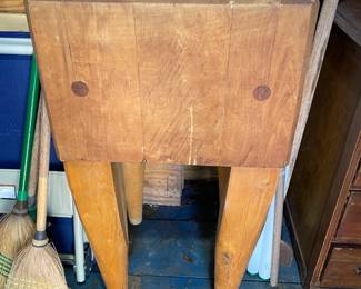 Butcher Block Table $ 140.00