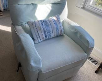 Light Blue Recliner $ 110.00