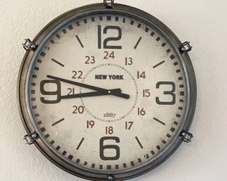 Industrial/Manhattan Style Wall Clock