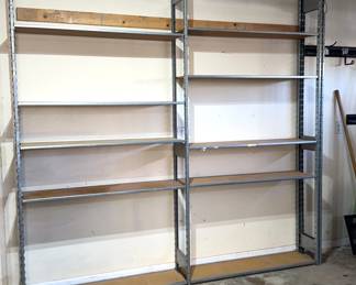 Metal Shelving With Particle Board Shelves