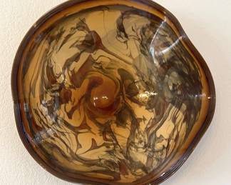 Vintage Signed Hollow Dish