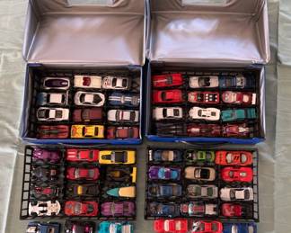 Hot Wheels Collection w/ 2 Storage Cases 57pcs