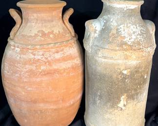 Large Vase Pair
One on left terracotta, one on right unknown