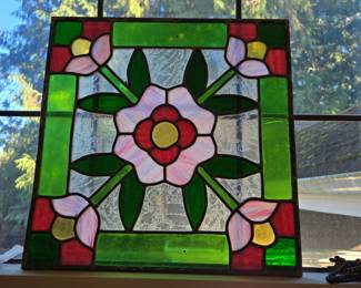 Stained glass window pane