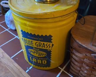 Vintage lard can