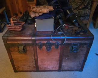Antique steamer trunk