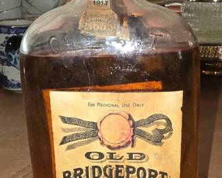 Antique prohibition bottle of whiskey, bottled in 1924, unopened