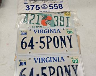 vintage license plates 