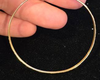 14k gold bangle bracelet