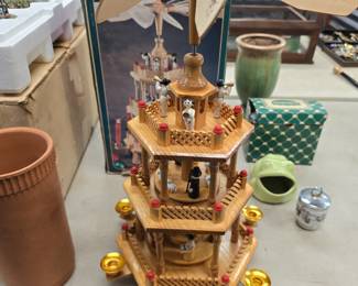 vintage candle driven windmill 