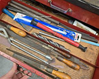 toolbox loaded with tools selling all for one money 