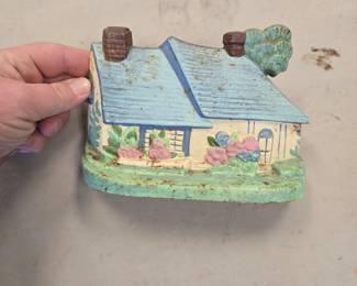 vintage cast iron door stop 