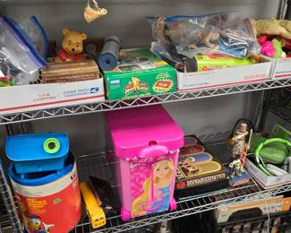 vintage toys and other box lots 