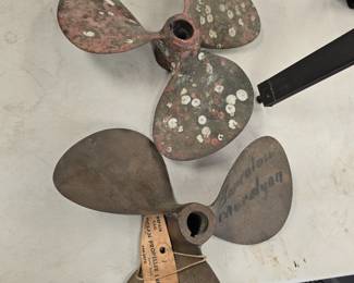 vintage nautical propellers Brass 