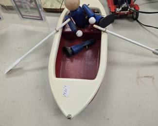 1930s wood toy boat.