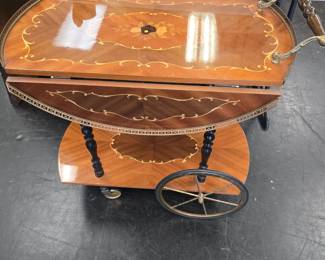 drop leaf tea cart 