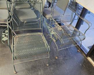 springer wrought iron chairs 