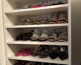 walking closet with Shoes, Clothing (Men's & Women's) 