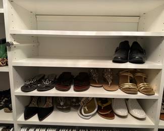 walking closet with Shoes, Clothing (Men's & Women's) 