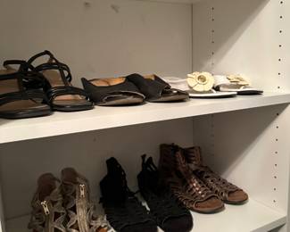 walking closet with Shoes, Clothing (Men's & Women's) 