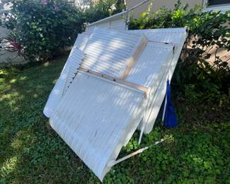 Vintage Aluminum awnings for outside house 