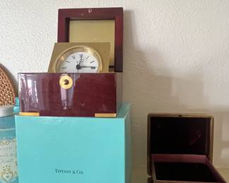 Tiffany clock with box