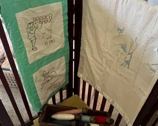 Embroidered quilt - hand made
