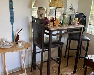 High top table with tall chairs 