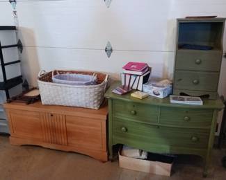 Vintage Dresser with Matching Nightstand and Nice Cedar Chest!