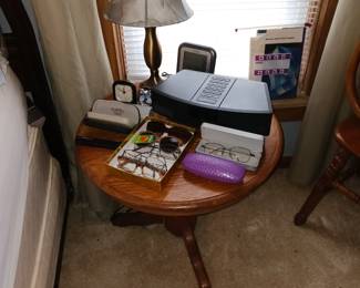 Amish Oak Nightstand and Bose Alarm Clock Radio!