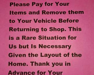 Thank you for Your Understanding in Advance. We will do our best to checkout customers quickly.