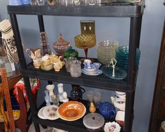 Another Shelf of Beautiful Glassware Variety!