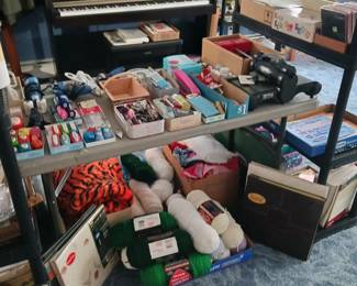 Scrapbooking and Craft Items Including New Skanes of Yarn!