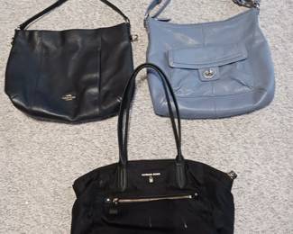 2 Coach Purses and 1 Michael Kors Purse!