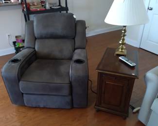 power recliner, lights up