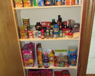 Good pantry of food