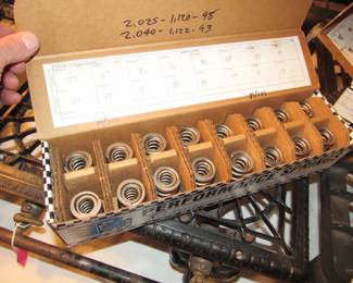 3 boxes titanium springs from Nascar races