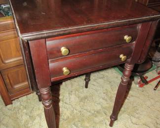 Antique drop leaf table
