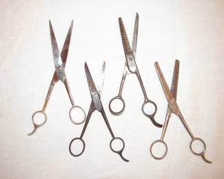 Vintage hair cutting shears