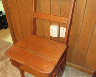Cypress chair/step stool combo