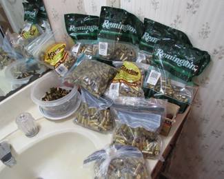 Lots of brass shell casings