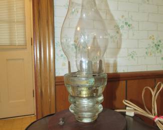 Lamp made from glass insulator