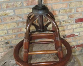 Industrial style swivel stool
