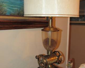 Coffee grinder lamp